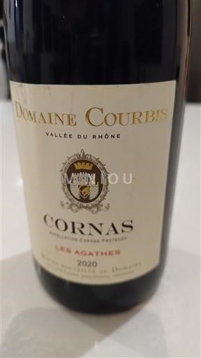Údolí Rhôny Cornas Domaine Courbis Les Agathes 2020