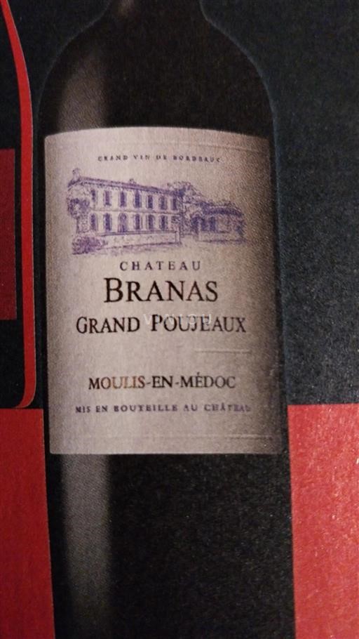 Bordeaux Moulis-en-Médoc Château Branas Grand Poujeaux 2016