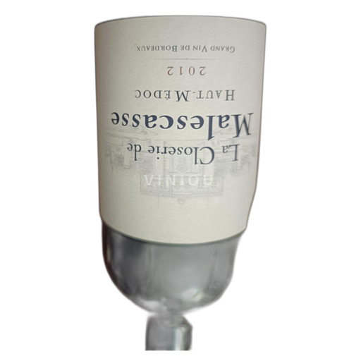 Bordeaux Haut-Médoc La Closerie de Malescasse 2012