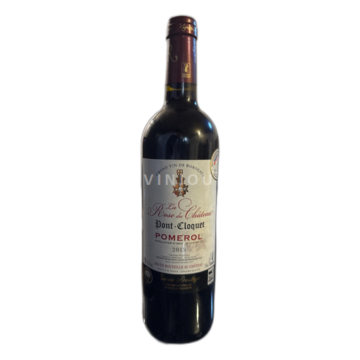 Bordeaux Pomerol La rose du Château Pont-Cloquet 2018
