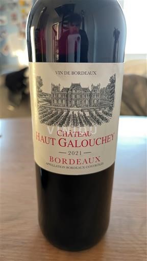 Burdeos Bordeaux Château Haut Galouchey 2021