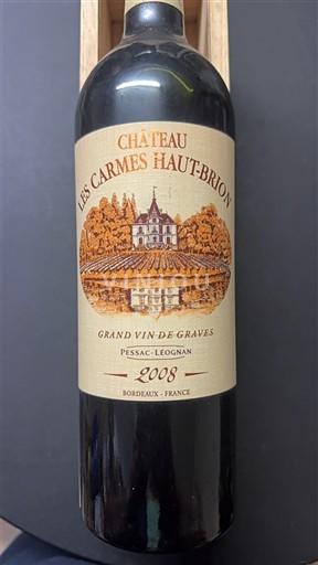 Bordeaux Pessac-Léognan Château Les Carmes Haut-Brion 2008