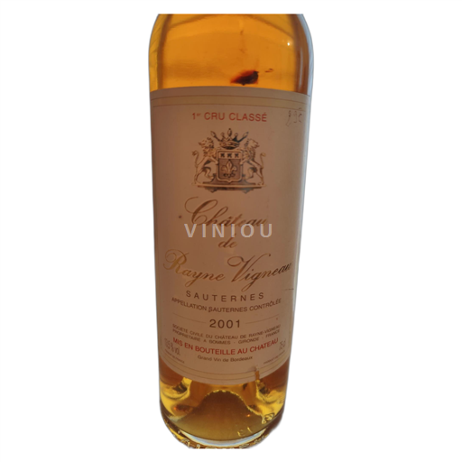 Bordeaux Sauternes Château de Rayne Vigneau 2001