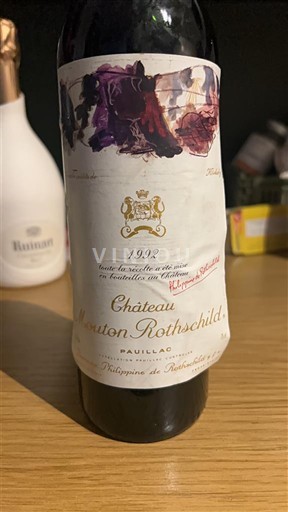 Bordeaux Pauillac Chateau Mouton Rothschild 1992