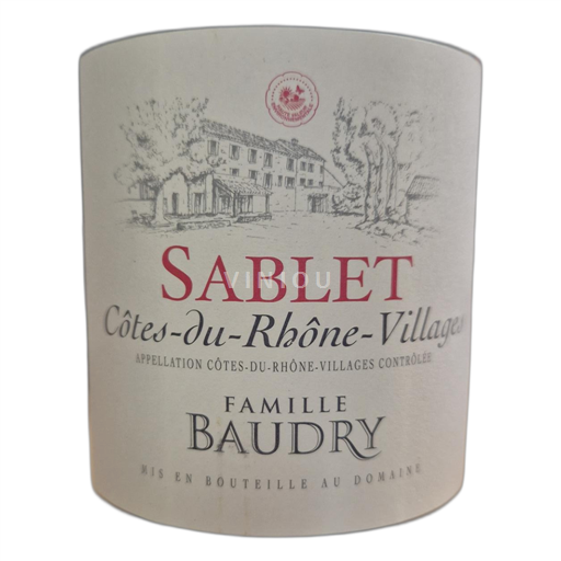 Rona dolina Côtes-du-Rhône-Villages Famille Baudry Sablet 2022