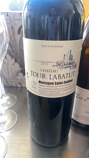 Bordeaux Montagne-saint-émilion Château Tour Labatut 2012