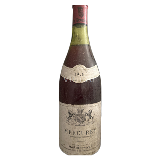 Bourgogne Mercurey Domaine Martin Privey 1978