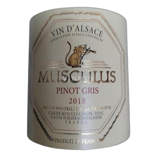 Alsace Pinot Grigio Claude musculus 2018