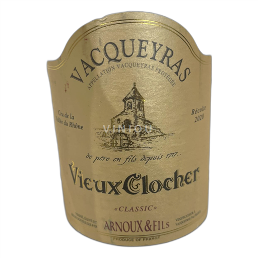 Thung lũng Rhône Vacqueyras Arnoux et Fils Vieux Clocher 2020