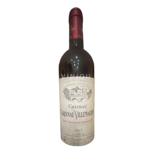 Bordeaux Saint-Émilion Grand Cru Château Cardinal-Villemaurine 2013