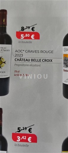 Bordeaux Graves Château Belle Croix 2023