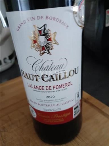 Burdeos Lalande-de-Pomerol Château Haut-Caillou 2020