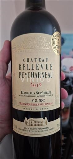 Bordeaux Bordeaux supérieur Château Bellevue Peycharneau 2019