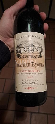 Bordeaux Côtes-de-bourg Chateau Eyquem 1993