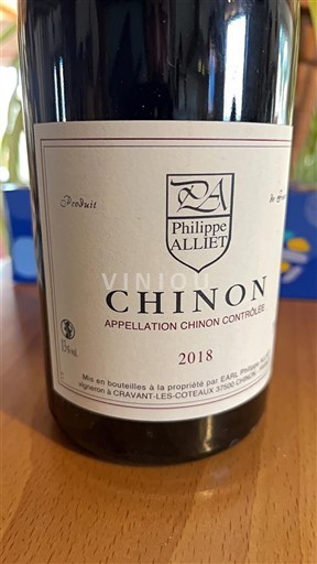 Valle del Loira Chinon Philippe Alliet 2018