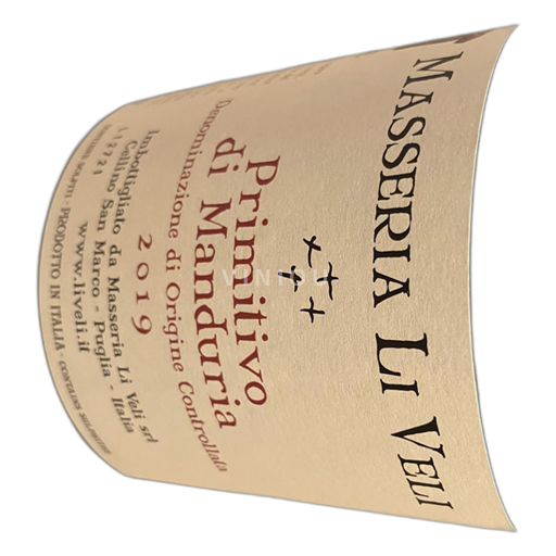 Apulia Primitivo di Manduria Masserai du Levi  2019