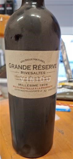 Roussillon Rivesaltes Les Vignerons de Terrats Grande Réserve 1974