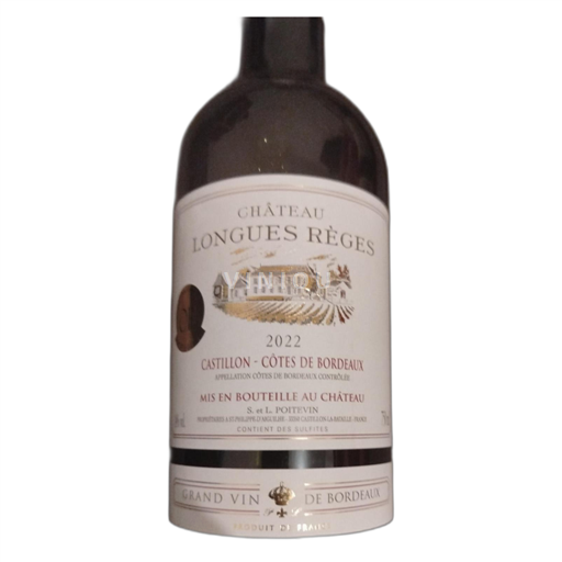 Bordeaux Castillon Côtes de Bordeaux Château Longues Règes 2022