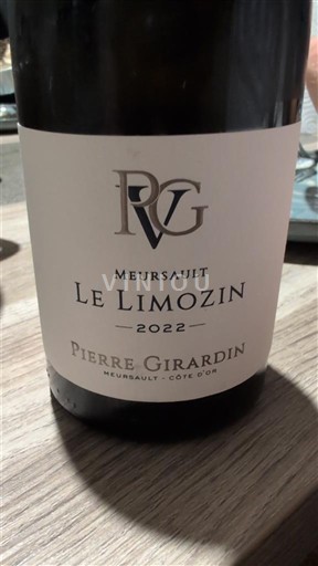 Vin Meursault Pierre Girardin - Le Limozin - 2022 - Avis, conseil