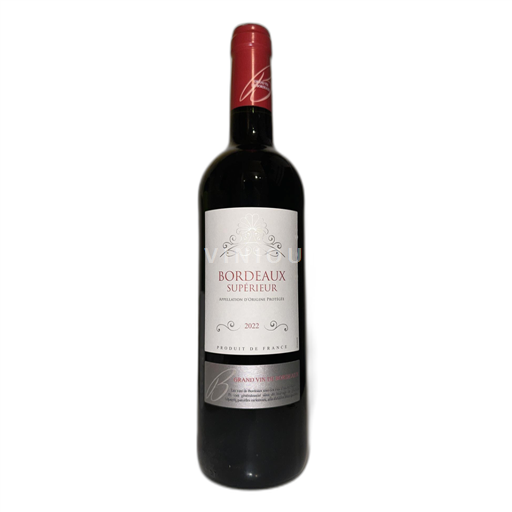 Vin Rouge sec Appellation D’origine Protégée 2022 France Bordeaux Bordeaux supérieur AOC