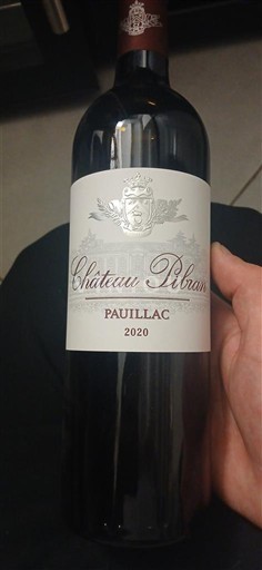 Bordeaux Pauillac Château Pibran 2020