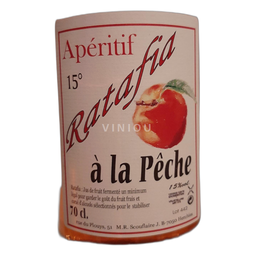 Vallonia Vino del Paese dei Giardini di Vallonia Maison Scouflaire Ratafia à la pêche Senza annata