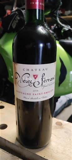 Bordeaux Montagne Saint-Émilion Château Vieux Ferrand 2016