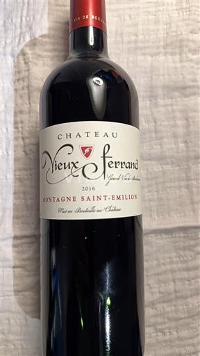 Bordeaux Montagne-saint-émilion Château Vieux Ferrand 2016