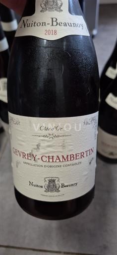 Burgund Gevrey-Chambertin Nuiton-Beaunoy 2018