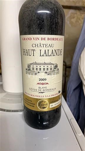 Burdeos Blaye-Côtes de Burdeos Château Haut Lalande 2009