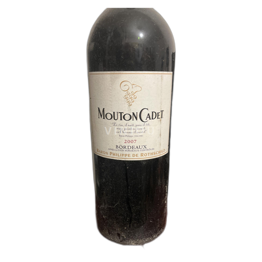 Bordeaux Baron Philippe De Rothschild Mouton Cadet 2007