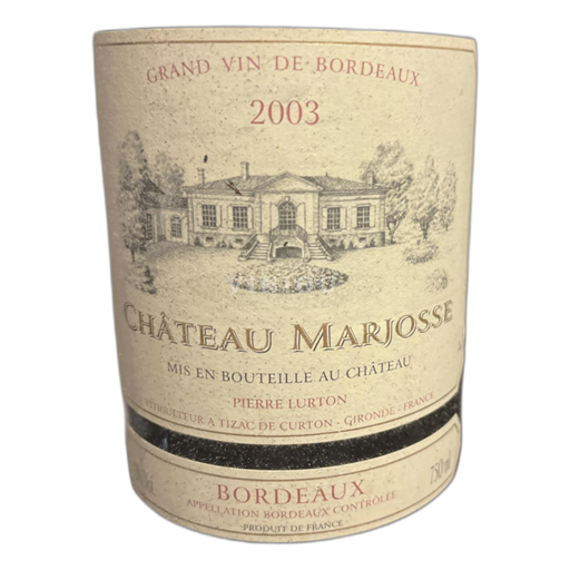 Bordeaux Château Marjosse 2003