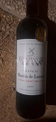 Bordeaux Lussac-saint-émilion Château Moulin de Lussac 2019