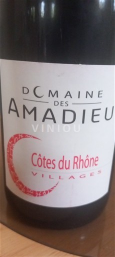 Údolí Rhôny Côtes-du-Rhône-villages Domaine des Amadieu Neročník