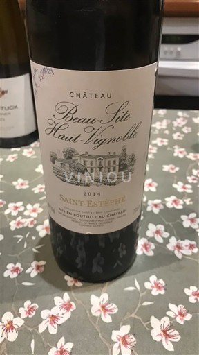 Bordéus Saint-Estèphe Château Beau-Site Haut-Vignoble 2014