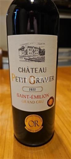 Burdeos Saint-Émilion Château Petit Gravier 2022