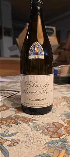 Loire Valley Savennières Domaine des Baumard Clos de Saint Yves 2020