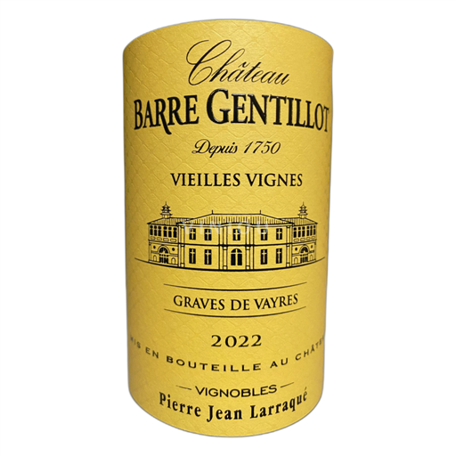 Bordeaux Graves-de-vayres Château Barre Gentillot Vieilles Vignes 2022