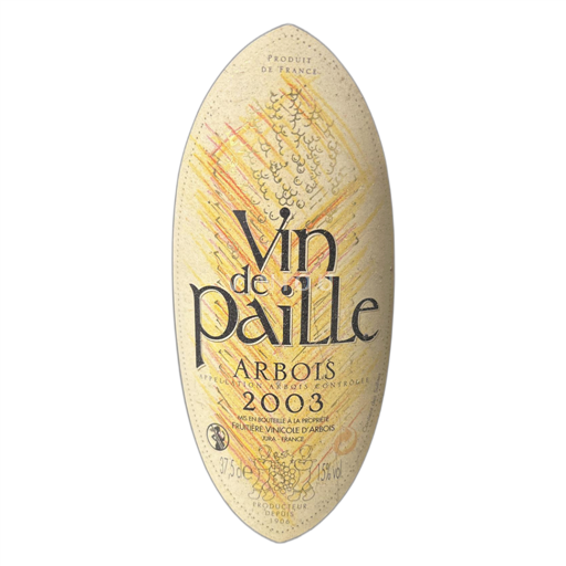 Jura Arbois Fruitière vinicole d’Arbois Vin de paille 2003