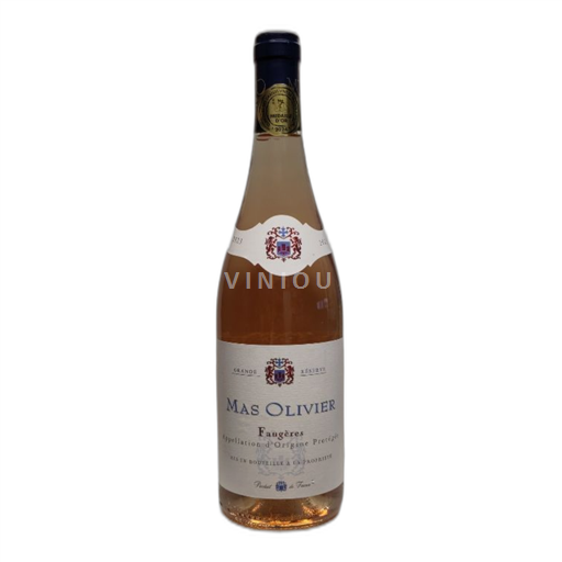 Vin Rosé sec Grande Réserve Mas Olivier 2023 France Languedoc Faugères AOC