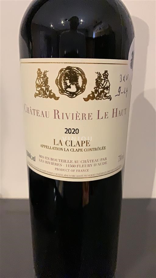 Langvedok La Clape Château Rivière Le Haut 2020