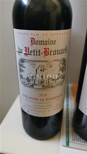 Bordeaux Lalande-de-pomerol Domaine du Petit-Brouard 2018