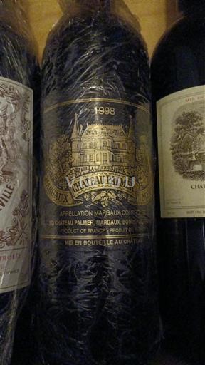 Bordeaux Margaux Château Palmer 1998