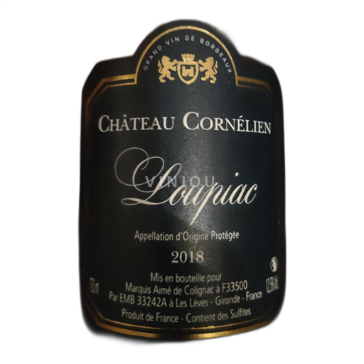 Bordeaux Loupiac Château Cornélien 2018