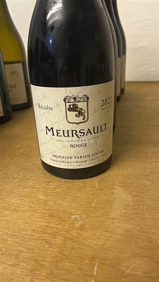 Burgundi Meursault Domaine Fabien Coche 2022