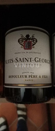 Burgundi Nuits-saint-georges Dufouleur père et fils 2020