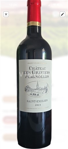 Bordeaux Saint-Émilion Château Les Graviers Plagnolles 2014