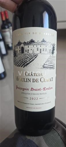 Bordeaux Puisseguin-saint-émilion Château Moulin de Curat 2022
