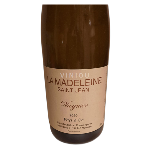 Languedoc-Roussillon Pays d'Oc DOMAINE LA MADELEINE SAINT JEAN Viognier 2020