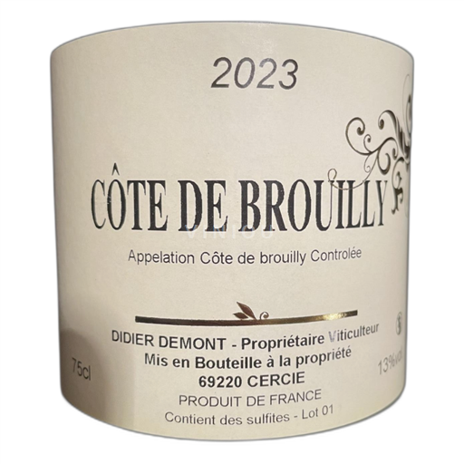 Beaujolais Côte de Brouilly Didier Demont 2023